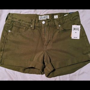 NWT! Lucky Brand Shorts Olive Green 28(6)
